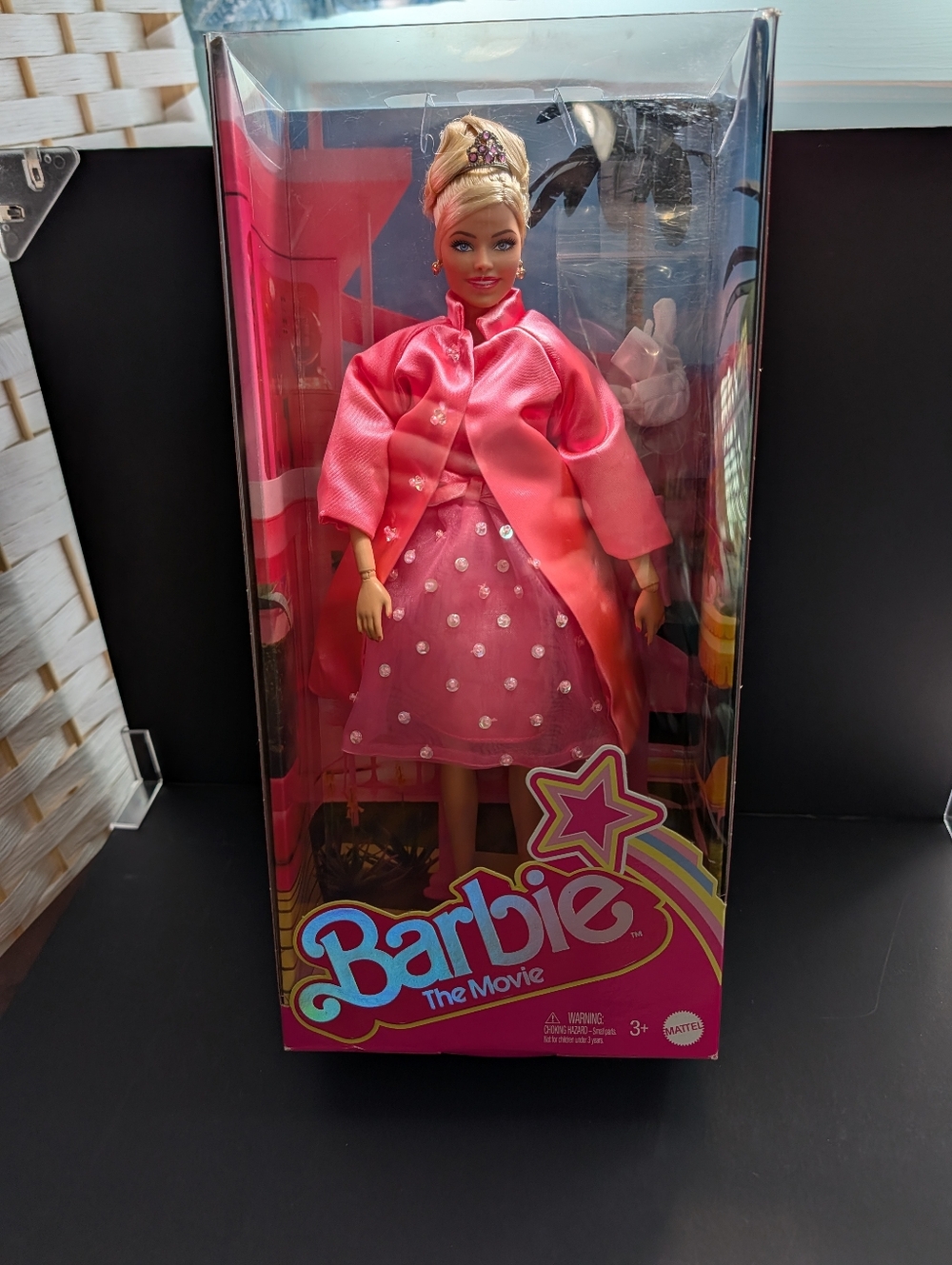 Barbie The Movie Margot Kidder Restyled Pink Givenchy Cocktail Dress/Coat - Picture 3 of 16